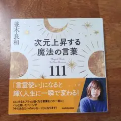 ✨美品✨ 次元上昇する魔法の言葉 111 並木良和