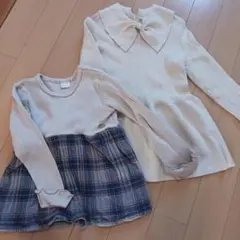 ベビー服⭐キナリチュニック２点80～90
