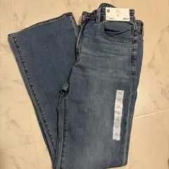 GU ミドルライズフレアジーンズ M 65cm