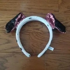 ディズニーカチューシャ 犬耳スパンコール