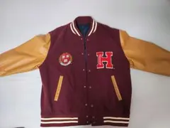 HARVARD UNIVERSITY スタジャン バーガンディ 服