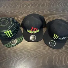 Monster ベースボールキャップ 3点セット