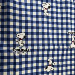 入園入学準備　スヌーピー ギンガムチェック柄 綿生地 2023年