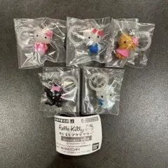 【匿名配送】ハローキティ めじるしアクセサリー 5種セミコンプリートセット