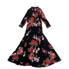 ✨極美品✨ ZARA　ザラ　フラワープリントロングワンピース　マキシ丈　花柄　L