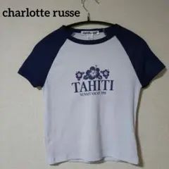 charlotte russe 【S】ラグランTシャツ Y2K タヒチ