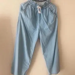 ☆GU☆ライトブルー ロングパンツ 150cm