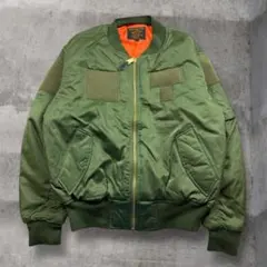 航空自衛隊リプロ　MA-1フライトジャケット オリーブグリーン　短丈
