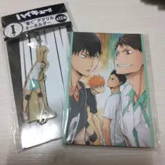 ハイキュー!!　ハッピーくじ　 ポストカードブック　アクリルキーホルダー　岩泉