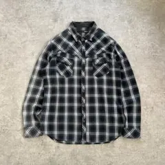 00's ネルシャツ チェック柄 フェード 綿100 アメカジ ヴィンテージ古着