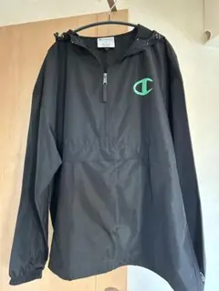 Champion ブラック アノラックジャケット