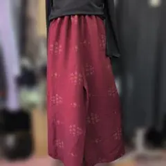 3ー58 着物地でワイドパンツを作りました