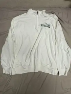 GAP CLASSIC ハーフジップ スウェット ホワイト