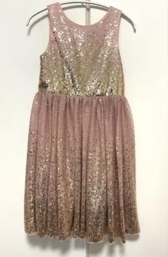 H&M スパンコール　ワンピース　ピンク　ドレス　120 130