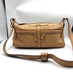 TOD'S トッズ Dバッグ レザー ハンドバッグ ショルダーバッグ キャメル