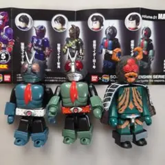 仮面ライダー 装着変身×KUBRICK フィギュアセット5種　シークレット2種