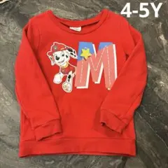 パウパトロール【110位/4-5Y】マーシャル/トレーナー赤