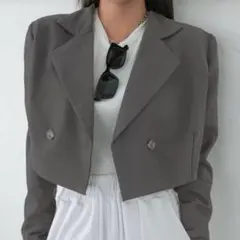 SHEIN シーイン レディース ジャケット 長袖 グレー 春 アウター