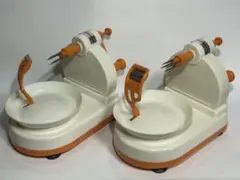 【未使用＆中古の2台セット】昭和レトロ 果実皮むき器 フルーツスター 替刃付のサムネイル