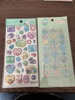 ハンギョドンおはじき、はぴだんぶいラメキラクリスタル、シール24枚入り