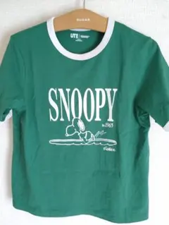 UNIQLO UT SNOOPY Tシャツ グリーンのサムネイル
