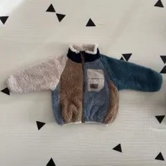 coco.様専用フリースジャケット 青 茶色 白　BREEZE サイズ90