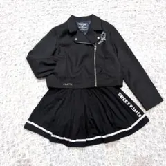 ピンクラテ ライダース風ジャケット S 160 ブラック おまけスカッツ付き