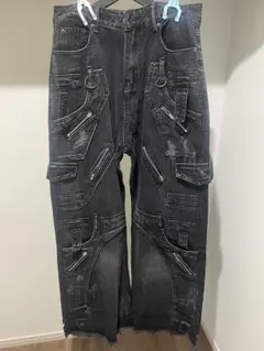 ppfm y2kサルエルパンツ y2k 00s archive PPFM カーゴ ギミック サルエルパンツ 星 - メルカリ