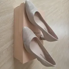 JILL STUART シルバーパンプス 中ヒール