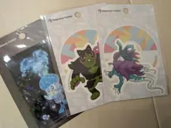 ポケモンセンター 貼って剥がせるステッカー 3点セット