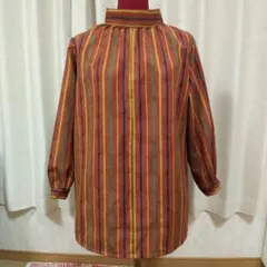 着物リメイク　ブラウス　スタンドカラー　ウール