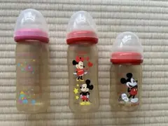 ピジョン 哺乳瓶 3本セット ピジョン プラスチック ミッキー ミニー
