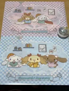 Cinnamoroll x くら寿司 クリアファイル2枚とマスキングテープ