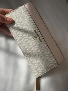 MICHAEL KORS レザー長財布 ライトカラー 美品 正