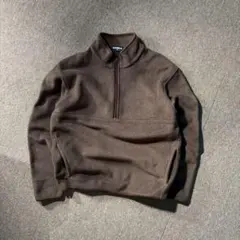 OLD UNIQLO 90s ハーフジップ フリースジャケット ブラウン M