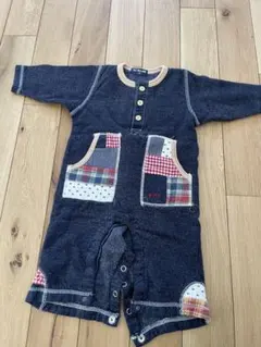 ÎLE VILLAGE デニム風ロンパース 70