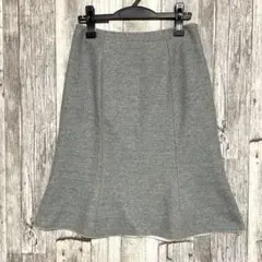 エムズグレイシー 40 L グレーのひざ丈タイトスカート
