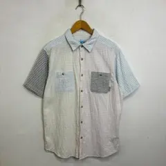 Columbia シアサッカーシャツ 半袖 マルチカラー アウトドア XL