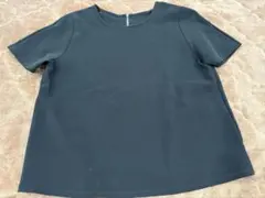 バックジップ 半袖カットソー ブラックのサムネイル