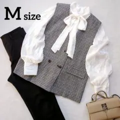 ママスーツ　卒園式　入学式　セレモニースーツ　ジレ　ブラウス　パンツ　3点セット