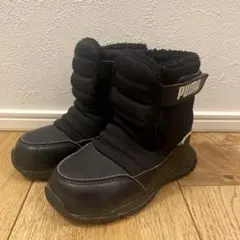 PUMA 子ども用 ブラック スノーブーツ　15cm