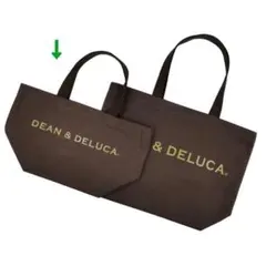 DEAN＆DELUCA♪レアロゴラメ入り 内ポケ付肩かけトートSブラウン