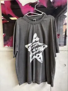 ZARA スタープリント Tシャツ グレー Lサイズ　新品　未使用のサムネイル