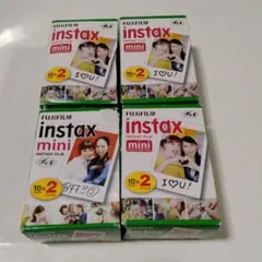 富士フイルムチェキ instax mini 10枚入×2Pack 4箱　80枚
