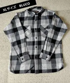 XLサイズ　BLUCO ブルコ　ネルシャツ　ブラック　新品