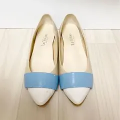 Le Talon ウェッジパンプス　バイカラー