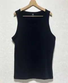 【Ｈ＆Ｍ】タンクトップ／ブラック／L／✨美品✨のサムネイル
