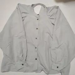 グレイル　GRL グレー バルーンスリーブ シャツ