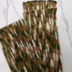 手編みマフラー