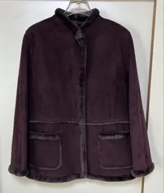 ♪週末だけ10%OFF♪【美品】Mure コート スエード　ワインレッド